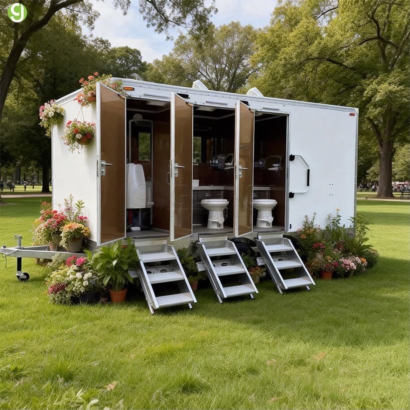 Luxury Restroom Trailers from Skokie Mobile Restrooms